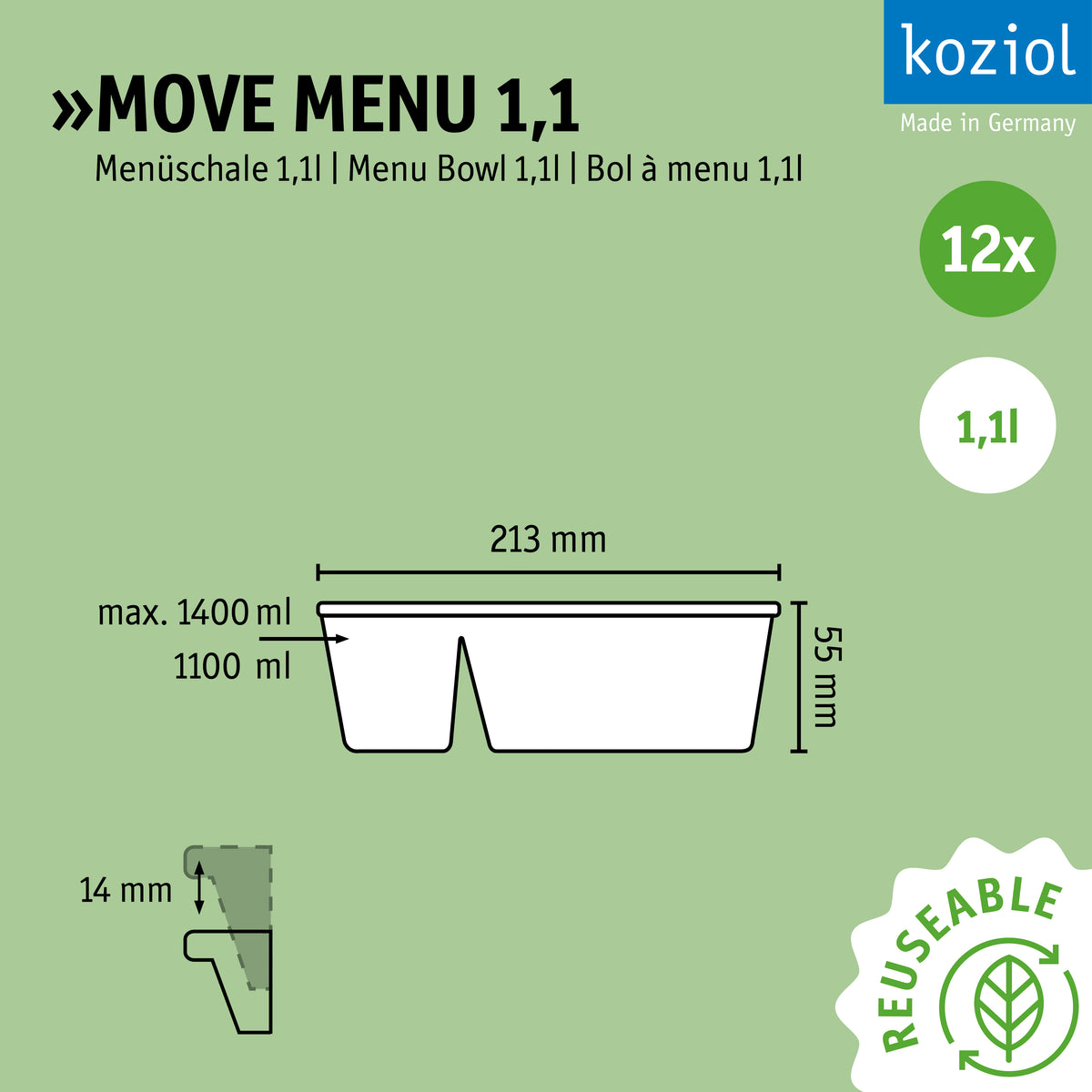 »MOVE MENU 1,1 im 12er-Set