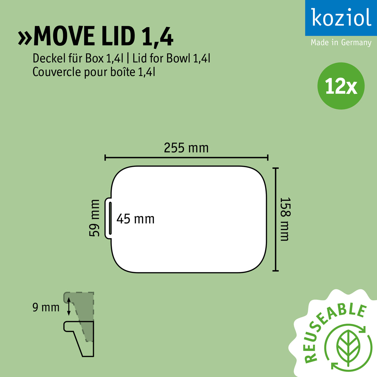 »MOVE LID 1,4 im 12er-Set