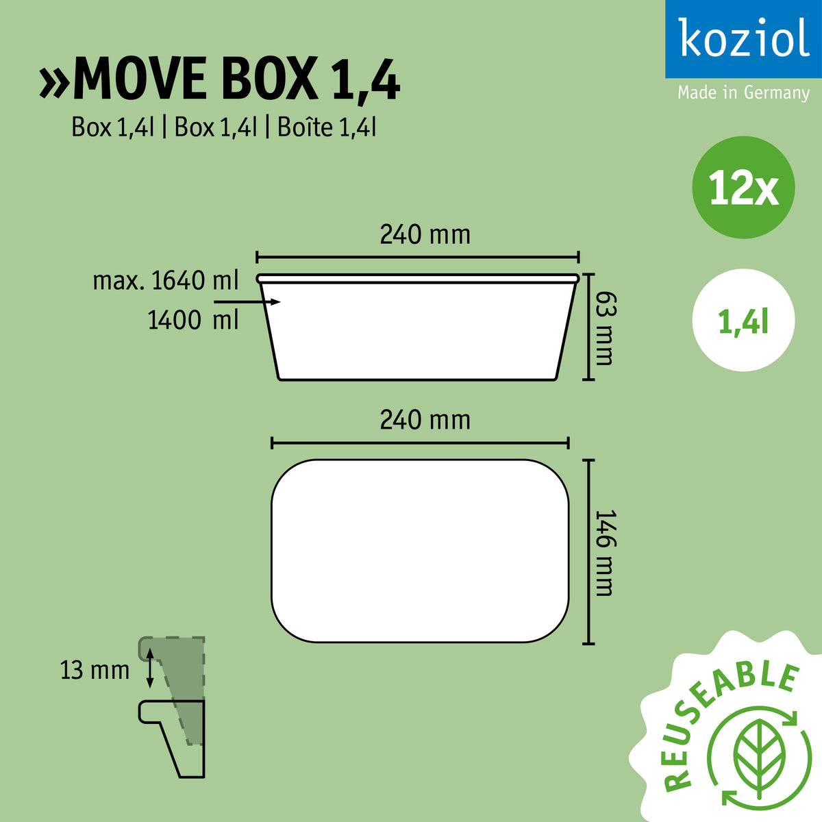 »MOVE BOX 1.4 in a set of 12