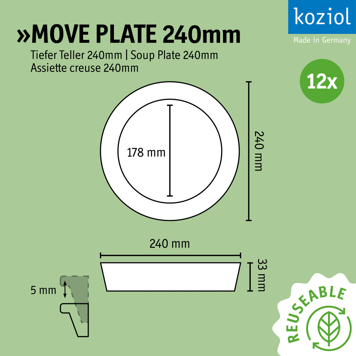 »MOVE PLATE 240 im 12er-Set