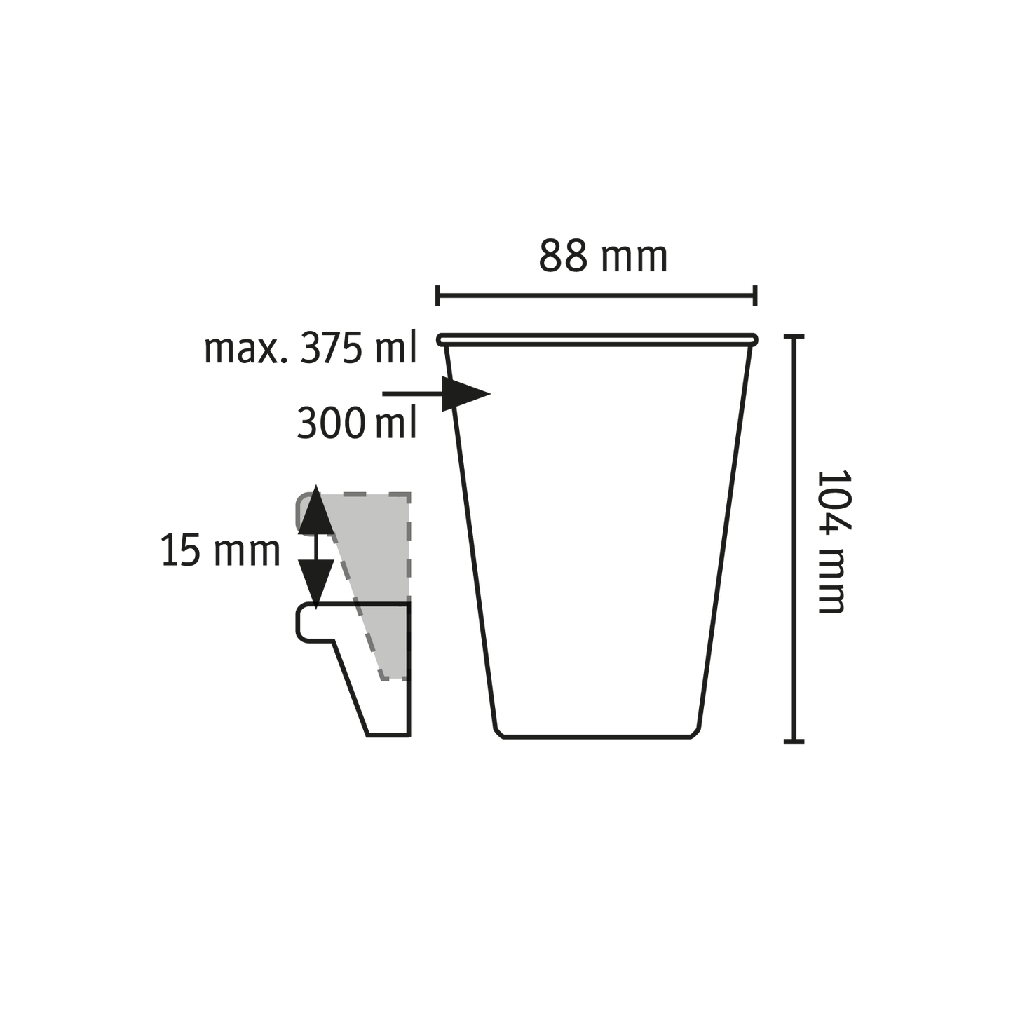 »MOVE CUP 0,3 im 24er-Set