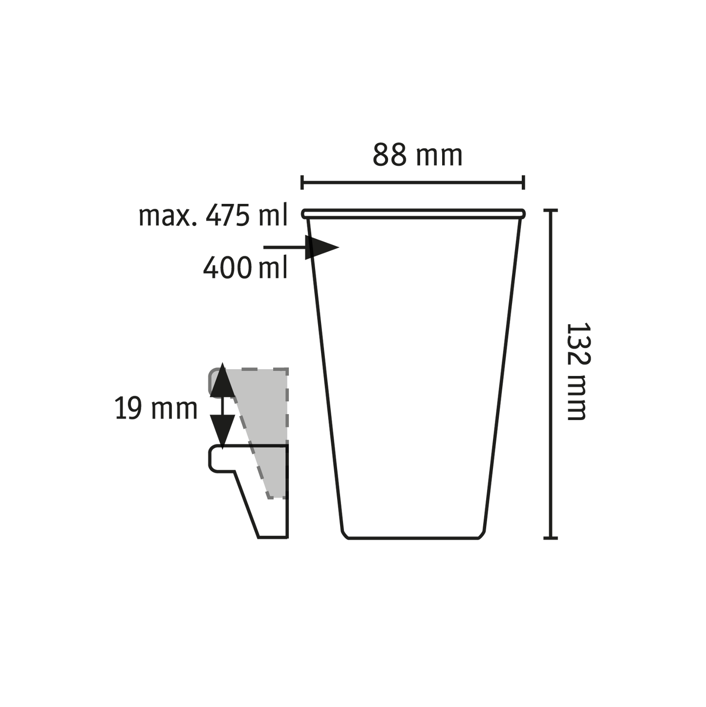 »MOVE CUP 0.4 in a set of 24