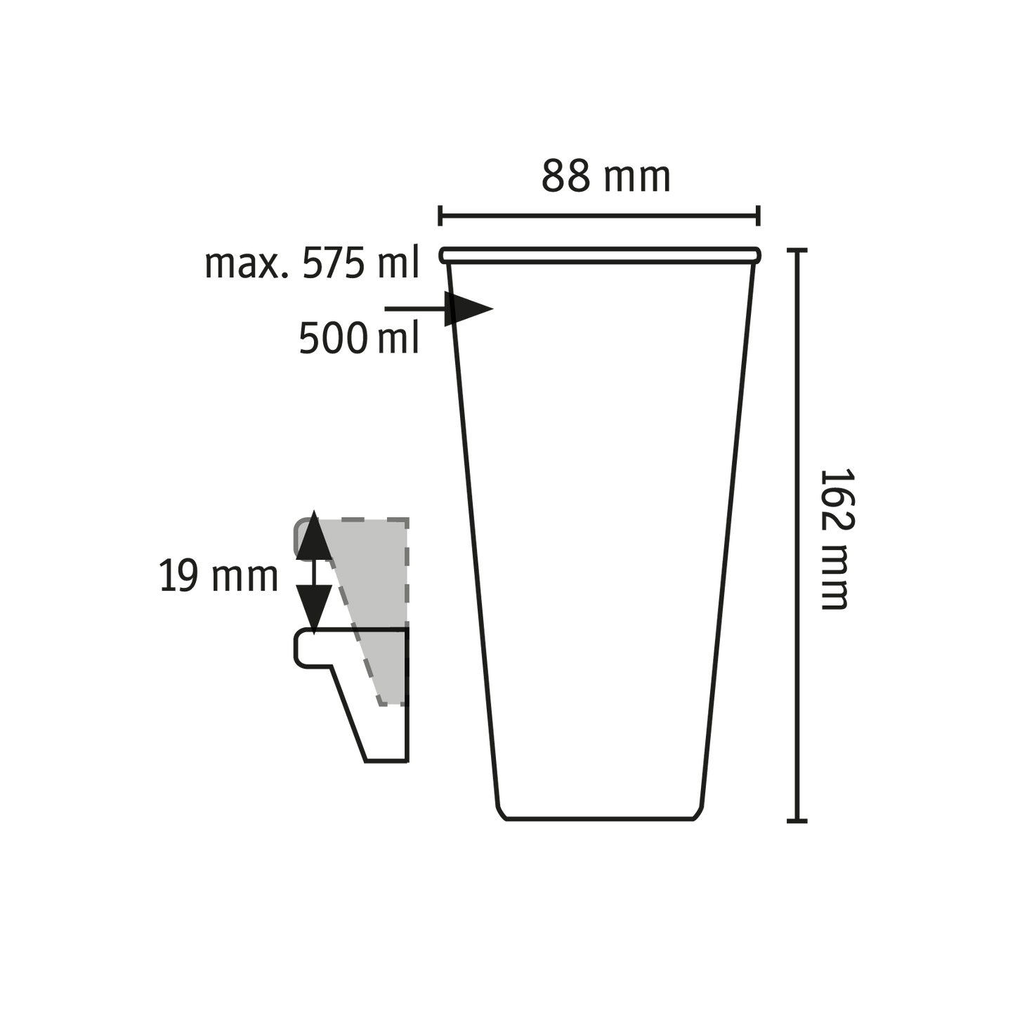 »MOVE CUP 0.5 in a set of 24