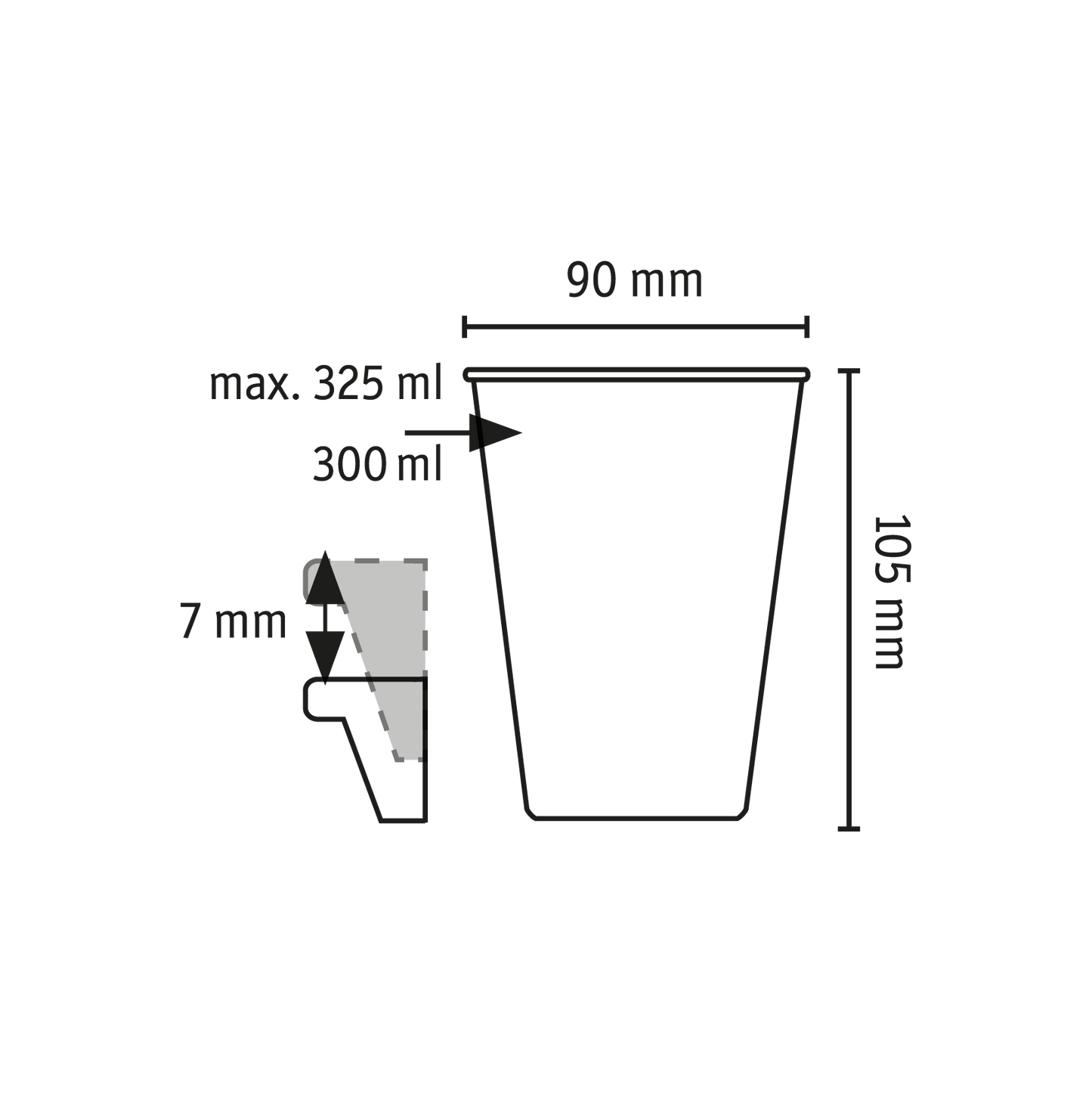 »MOVE CUP LIGHT 0.3 in a set of 24