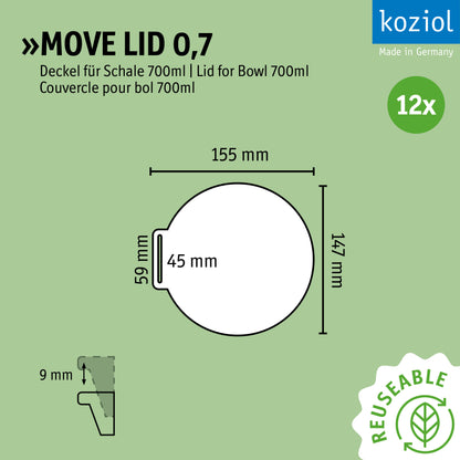 »MOVE LID 0.7 in a set of 12