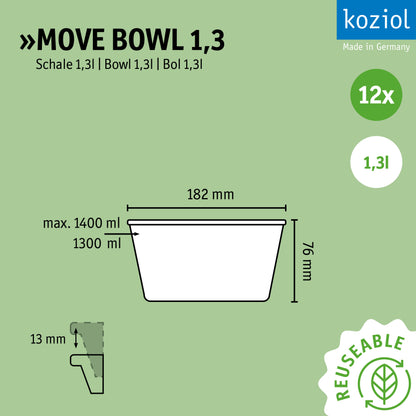 »MOVE BOWL 1,3 im 12er-Set