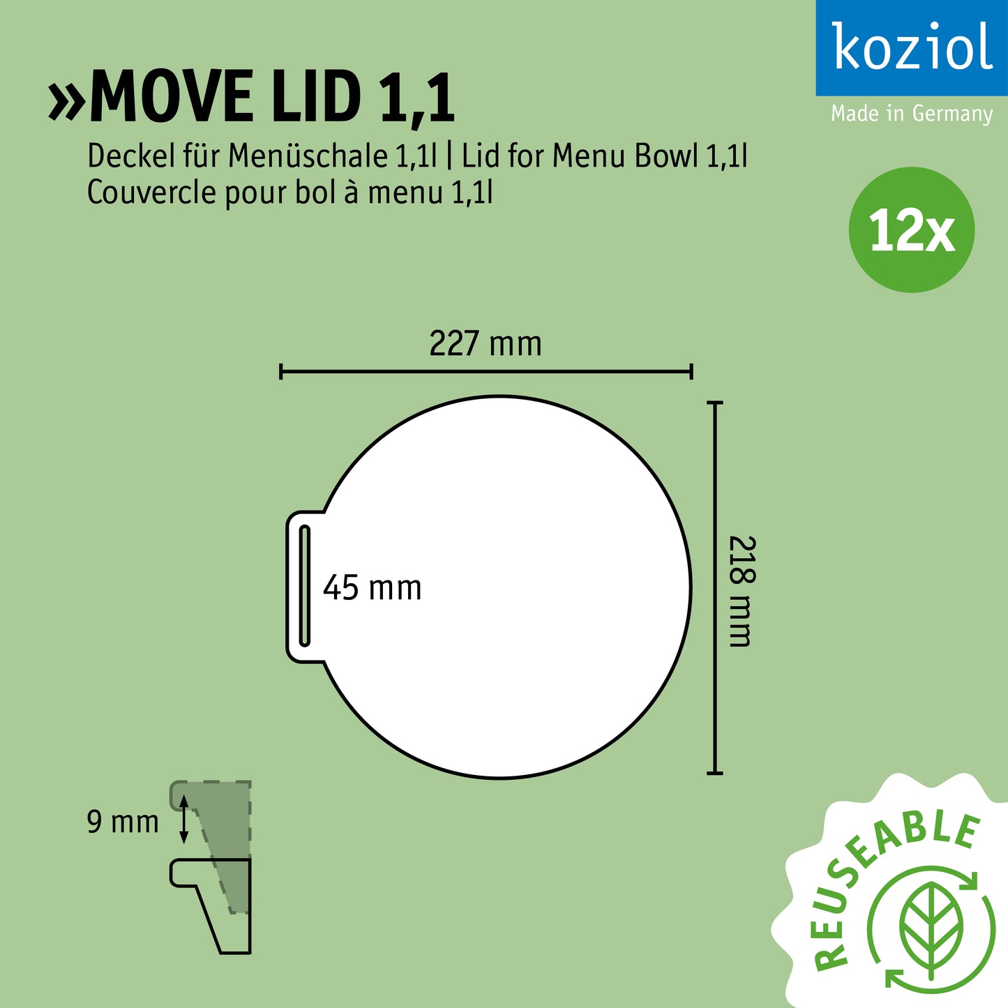 »MOVE LID 1.1 in a set of 12