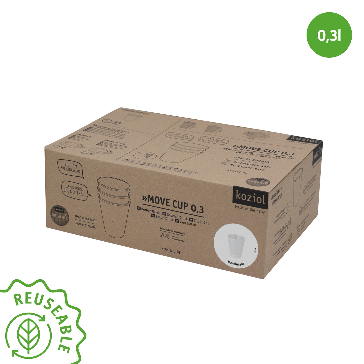 »MOVE CUP 0.3 in a set of 24