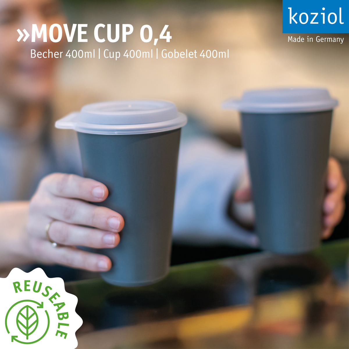 Movecup »MOVE CUP 0.4 in a set of 24 – koziol - sustainable food solutions