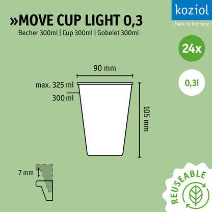 »MOVE CUP LIGHT 0.3 in a set of 24