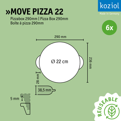 »MOVE PIZZA 22 en lot de 6
