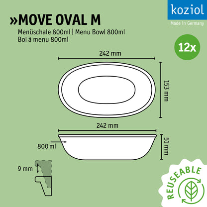 »MOVE OVAL M in a set of 12