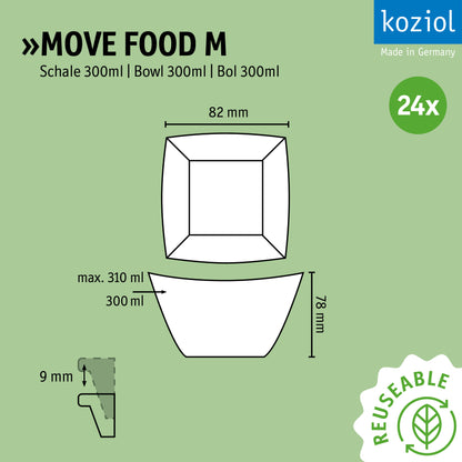 »MOVE FOOD M in a set of 24